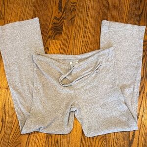 Vintage Hard Tail Heather Gray Ribbed Drawstring Pants